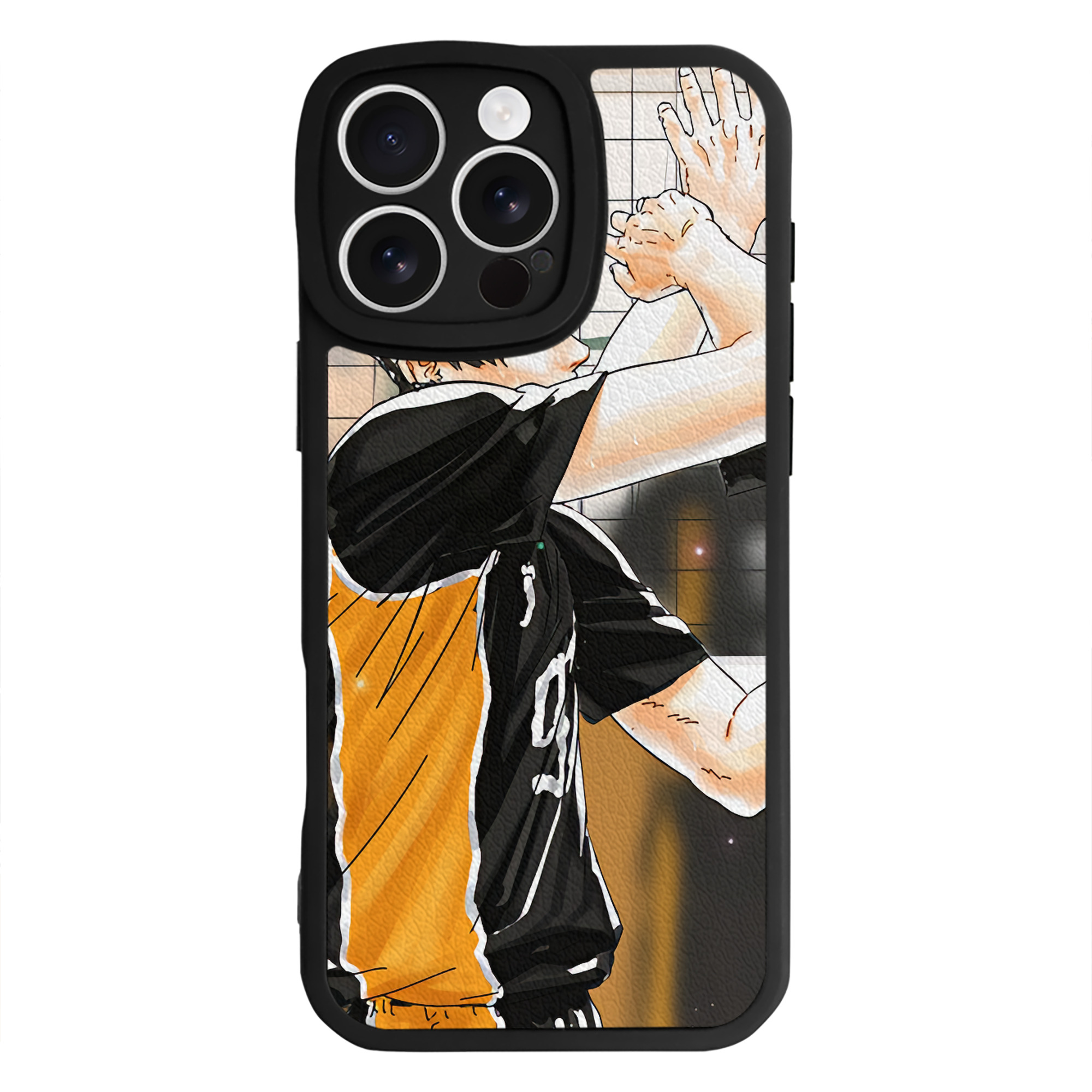 （画像用） ハイキュー!! Haikyu!! 【iPhone 16シリーズ対応】シリコンスマホケース（レザー調） 材質：シリコン